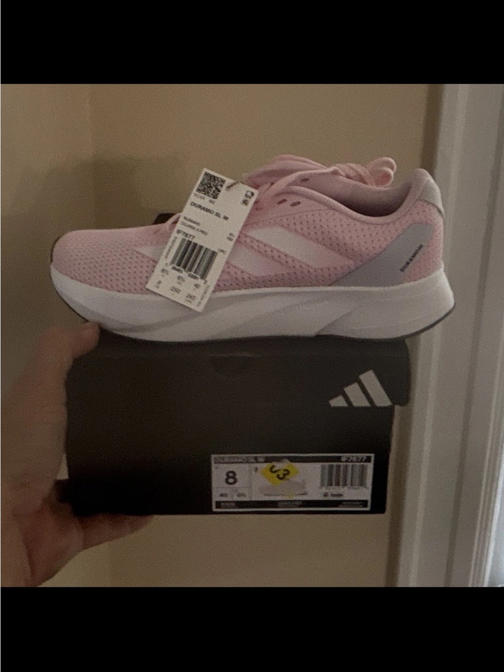 adidas Kids Pink Mesh Lace-Up Sneaker